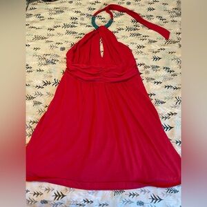 Red Halter Dress
